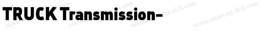 TRUCK Transmission字体转换